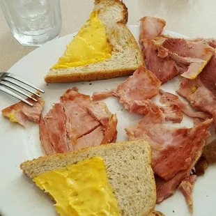 Grilled cheese and ham