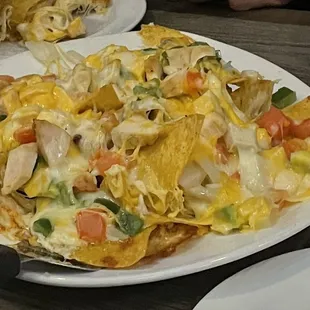 a plate of nachos