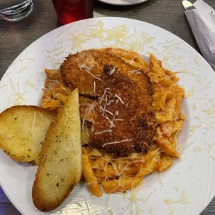 Penne Parmesan Crusted Chicken Sandwich