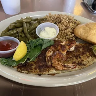 Blackened Red Fish &amp; Shrimp