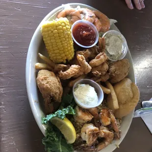 Shrimp lovers platter