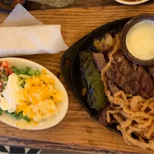 Steak fajitas