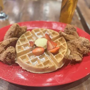Chicken and waffles