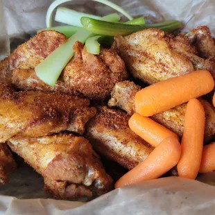Spicy Smokey BBQ rub bone-in wings
