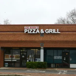 the front of the restaurant