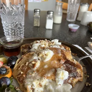 Sweet potato Maple pecan pancakes