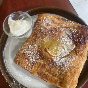 Lemon turnover. Delicious!!! Served warm.