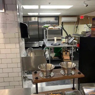 a view of the kitchen