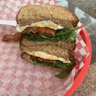 I said give me the big sandwich! Meet the Beast! It was delicious!