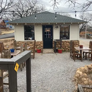 Outdoor seating available