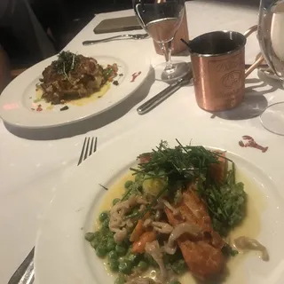 Blackened Salmon-Topped with Cole Slaw