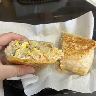 Breakfast Burrito with sausage