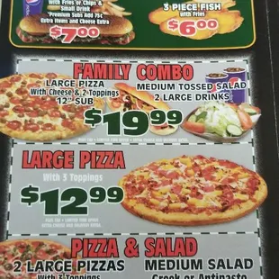 pizza, menu