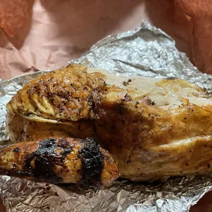 This the chicken I've with no sauce I began to eat hmmm good