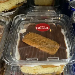 Biscoff Dubai layered vanilla cake