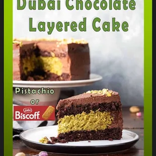 Dubai Layered Cake