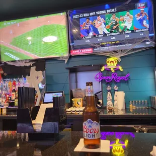 a baseball game being played