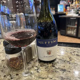 Excellent selection of wine