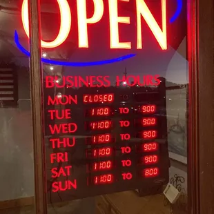 Business hours