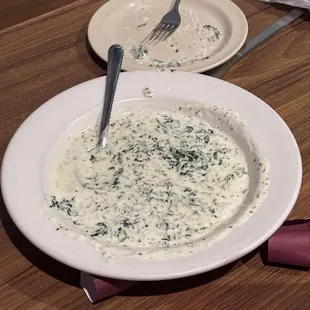 Spinach and artichoke dip.