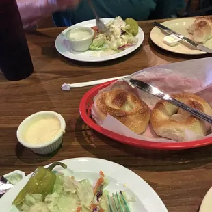 Fresh rolls and salay