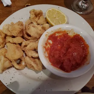 Calamari appetizer. There was a lot more.
