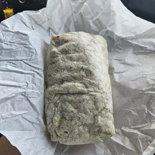 Joe's burrito with carne asada  This burrito was huge and delicious.