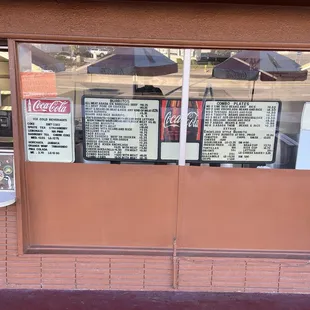 Updated menu CASH only best food