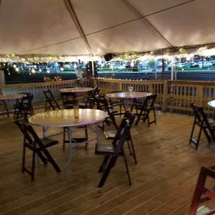 Outdoor Patio is next to major intersection, can get noisy.