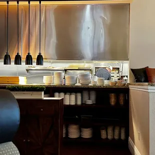 a kitchen with stainless steel appliances