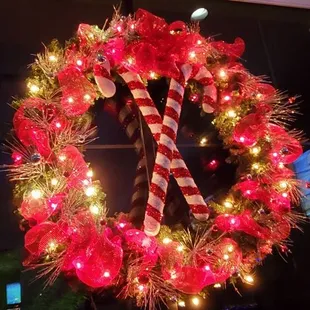 Beautiful window wreath