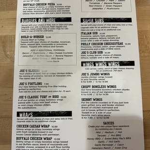 Menu side 2