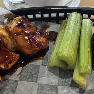 Skinny wings with honey BBQ