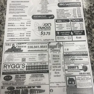 menu, sushi and sashimi