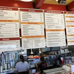 Their menu prices as of September 5th, 2022.
