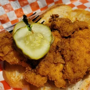 Hot chicken tender