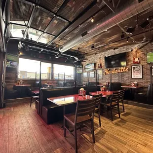 the inside of a restaurant