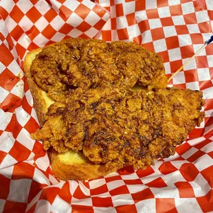 Nashville hot chicken strips