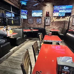 Back room dining area