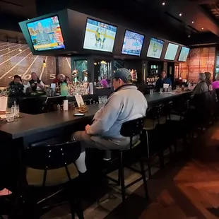 Beautiful. Vibrant bar area, great selections