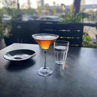 Manhattan up,  I&apos;m not sure they used the right vermouth or enough of it. I still finished it.