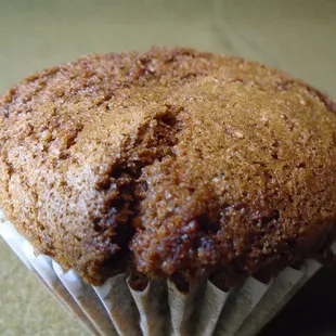 Daily fresh muffin, close-up.