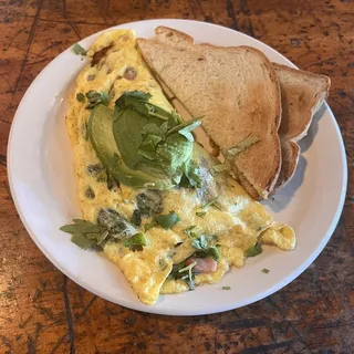 Ham and Spinach Omelette