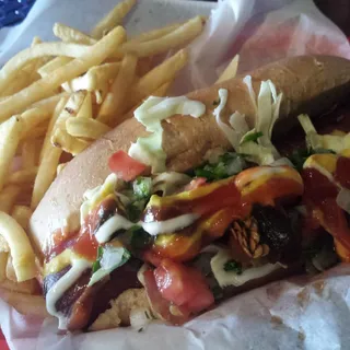 El Mexidog and Fries