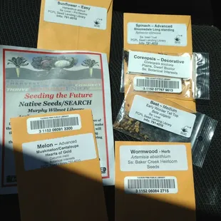 There is a seed mobile event outside promoting our local seed library. Check it out!