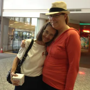 Meg and me; my librarian and I had breakfast and checked out the main branch