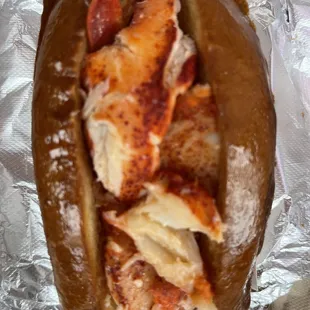 Hot lobster roll!