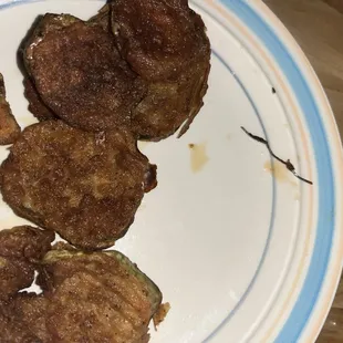 Fried Pickles with metal shards