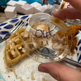 Out of JOJO sauce? The container barely had any sauce in it. Maybe the person should have given me another option then.