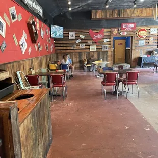 the inside of the restaurant